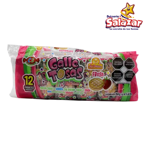 [DEL0481] GALLETOSAS FRESA -B.   G.-"C/24/12"