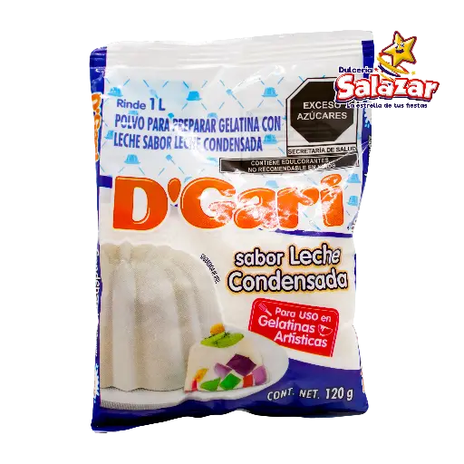 [DGA0024] GELATINA D'GARI LECHE CONDENSADA -B.120G- "C/50/1"