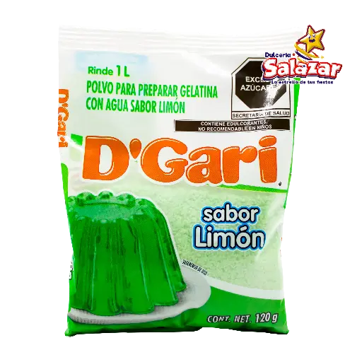 [DGA0006] GELATINA D'GARI LIMON -B.120G- "C/50/1"
