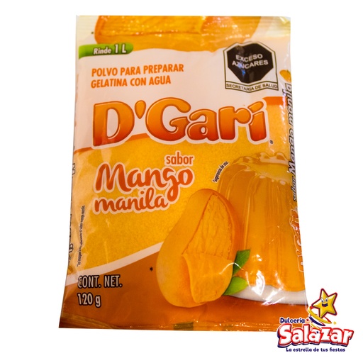 [DGA0016] GELATINA D'GARI MANGO -B.120G- "C/50/1"
