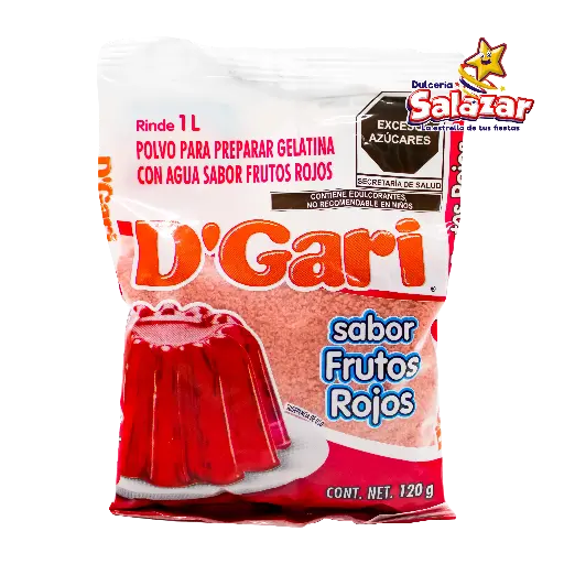 [DGA0033] GELATINA D'GARI FRUTOS ROJOS -B.120G- "C/50/1"