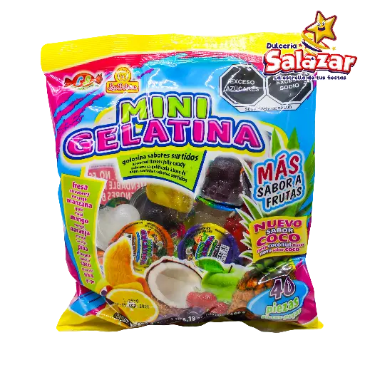 [DEL0093] GELATINA MINI LAS DELICIAS -B.600G- "C/20/40"