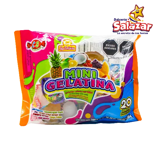[DEL0381] GELATINA MINI SABORES DELICIAS -B.300G- "C/40/20"