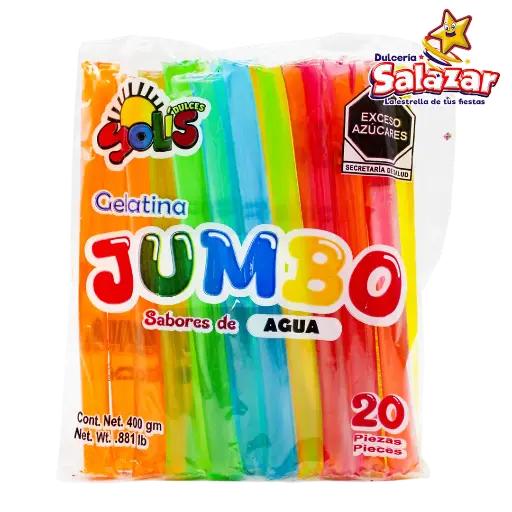 [SLI0008] GELATINA SOLIS AGUA JUMBO -B.550GR- "C/40/20"