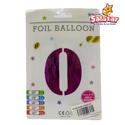[FANT0135] GLOBO #0 METALICO FIUSHA 32 FANTASIA 20 -B.1PZA-"C/1/1"