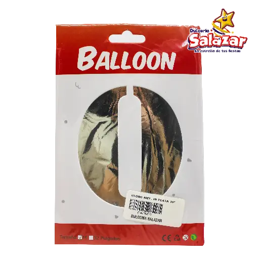 [FANT0079] GLOBO #0 METALICO PLATA 16 FANTASIA 200 -B.1PZA-"C/1/1"