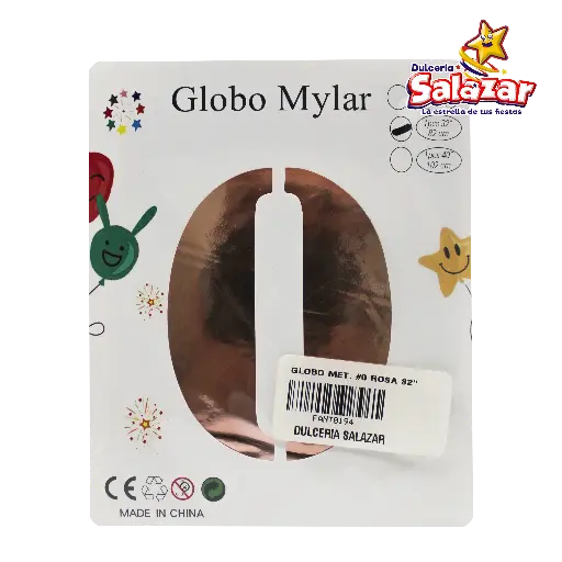 [FANT0194] GLOBO #0 METALICO ROSA 32" FANTASIA 2000 -B.1PZA-  "C/1/1"