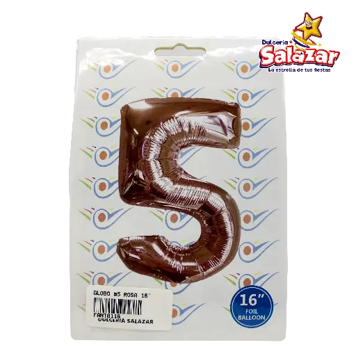 [FANT0116] GLOBO #5 METALICO ROSA 16 FANTASIA 200 -B.1PZA-"C/1/1"