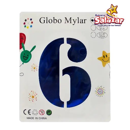 [FANT0167] GLOBO #6 METALICO AZUL 16 FANTASIA 2000 -B.1PZA-"C/1/1"