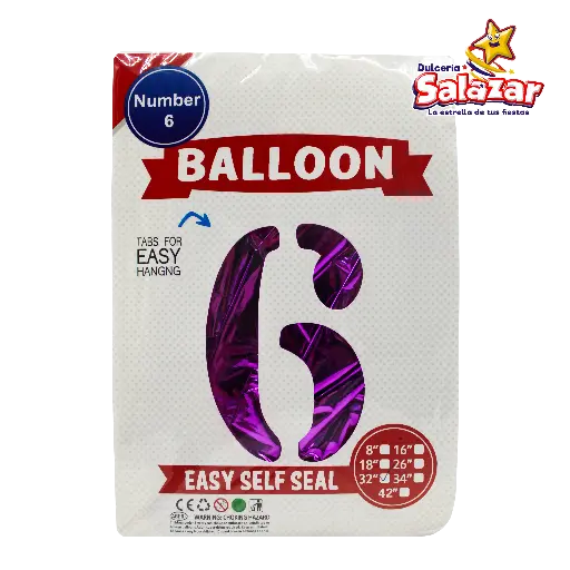 [FANT0138] GLOBO #6 METALICO FIUSHA 32 FANTASIA 20 -B.1PZA-"C/1/1" 