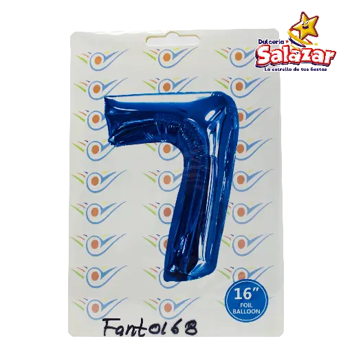 [FANT0168] GLOBO #7 METALICO AZUL 16 FANTASIA 2000 -B.1PZA-"C/1/1"