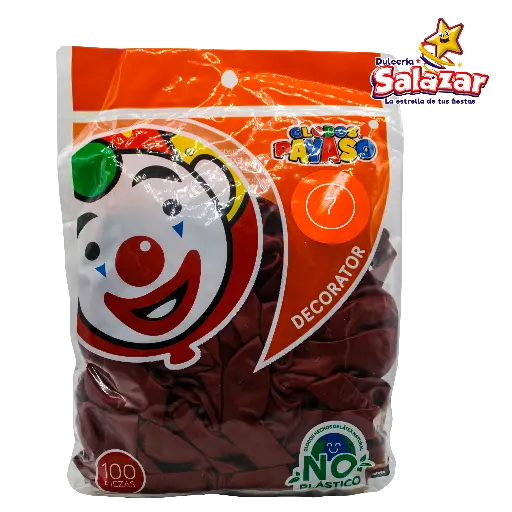 [SEL0071] GLOBO #7 ROJO CEREZA PAYASO -B.100P- "C/50/100"