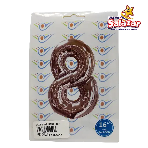 [FANT0119] GLOBO #8 METALICO ROSA 16 FANTASIA 2000 -B.1PZA-"C/1/1"