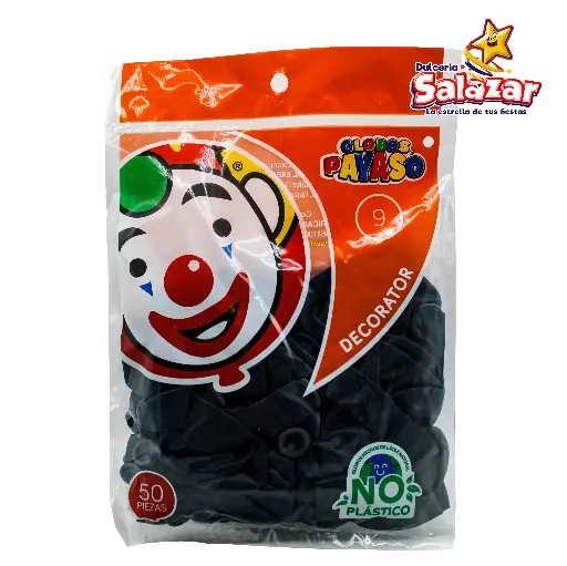 [SEL0662] GLOBO #9  DEC. AQUAMARINA PAYASO -B50 P- "C/100/50"