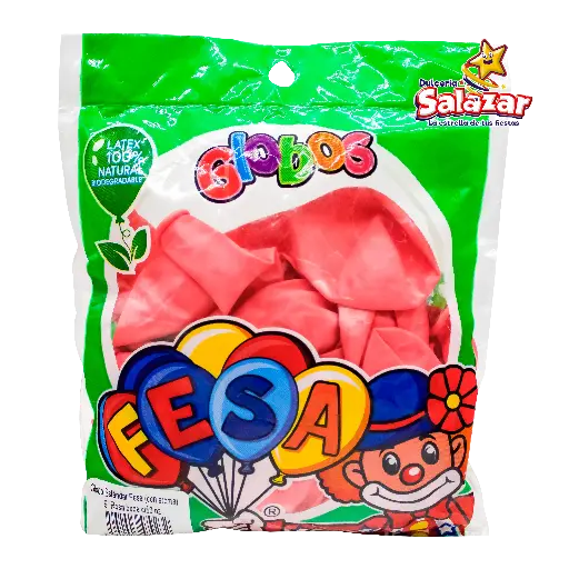 [FES0004] GLOBO #9 ROSA BEBE FESA -B.50PZA- "C/50/1"