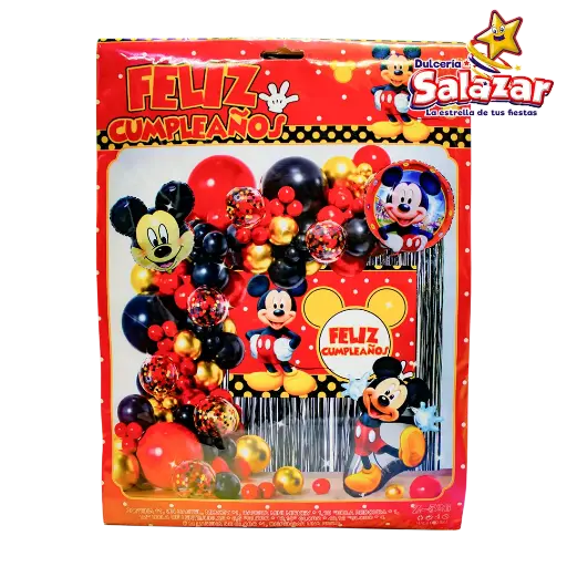 [CAP0102] GLOBO KIT ARCO FELIZ CUMPLEAÑOS -D.1PZA-