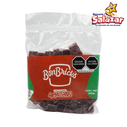 [BRI0009] GOMA BON BRICKS ARANDANO -B.250G- "C/10/1"