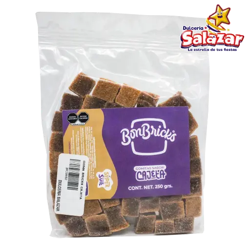 [BRI0002] GOMA BON BRICKS CAJETA -B.250G.- "C/10/1"