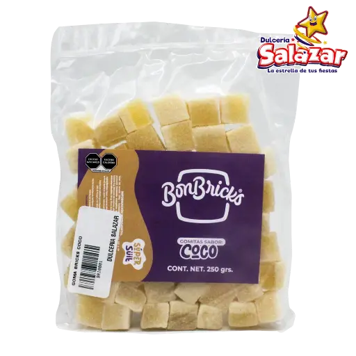 [BRI0001] GOMA BON BRICKS COCO -B.250G- "C/10/1"