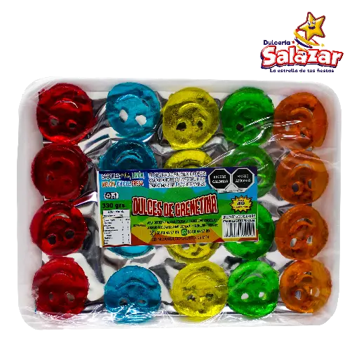 [CRS0015] GOMA CHAROLA SURTIDA GRIS-SAM CRISTINA -D.330G- "C/30/40"