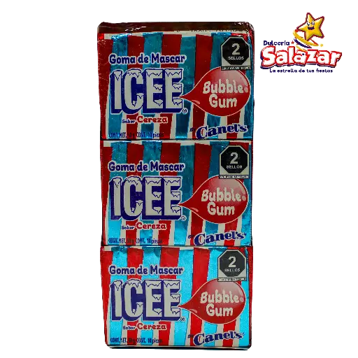 [CAN0092] GOMA DE MASCAR ICEE CEREZA -D.12PZA.-"C/12/12"