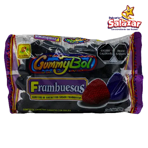 [ROS0032] GOMA FRAMBUESAS MORADA DLR -B.500G- "C/16/55"
