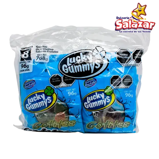 [CHE0017] GOMA LUCKY GOTITAS 96GR -B.768G- "C/12/8"