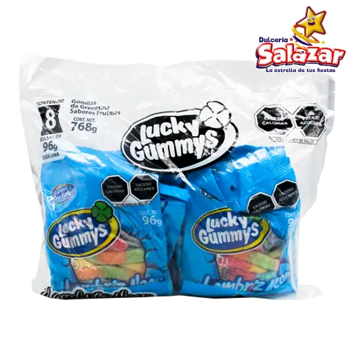 [CHE0030] GOMA LUCKY LOMBRIZ NEON 96G -B.768G.- "C/12/8"