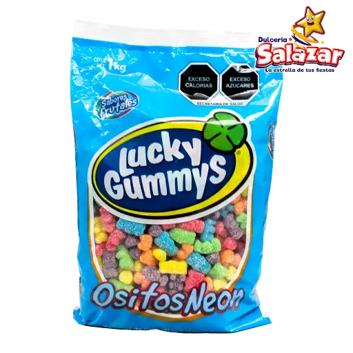 [CHE0051] GOMA LUCKY OSITOS NEON -B.-1KG.- "C/8/1"