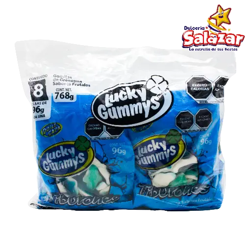 [CHE0028] GOMA LUCKY TIBURONES 96G -B.768G.-"C/12/8"