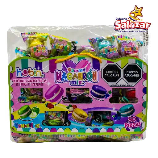 [HUB0010] GUMMY MACARRON MIX HUBIN -T. 450G.- "C/10/50"