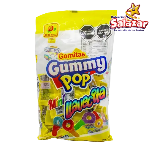 [ROS0046] GOMA GUMMY POP MINI LLAVECITA 15 GRS DLR -B.300G- "C/24/20"