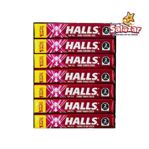 [ADA0057] HALLS ONE SHOT CEREZA 28G -D.588GR- "C/30/21"