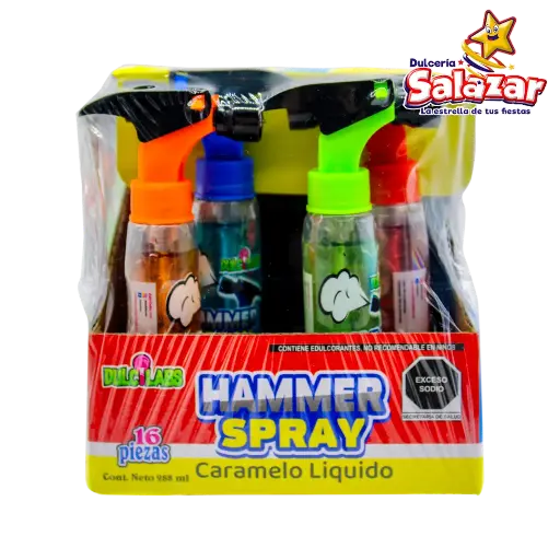 [TIN0434] GOTERO LIQUIDO HAMMER SPRAY  TINAJITA -D.16PZ - "C/30/16"