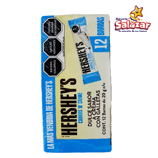 [HER0068] HERSHEY BARRA COOKIES'N CREME BARRA CHICA -D.240G- "C/12/12"