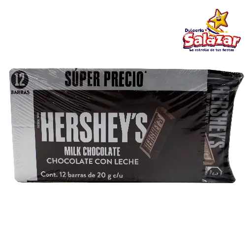 [HER0008] HERSHEY BARRA LECHE MILK -D.240G- " C/12/12"