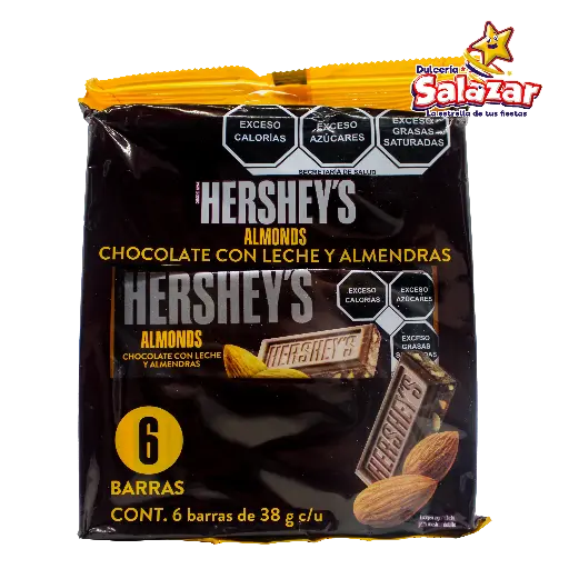 [HER0241] HERSHEY'S ALMENDRA SIX PACK -B.228G- "C/12/6"