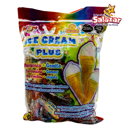 [DEL0111] ICE CREAM PLUS BARQUILLO LAS DELICIAS -B.200G- "C/12/40"