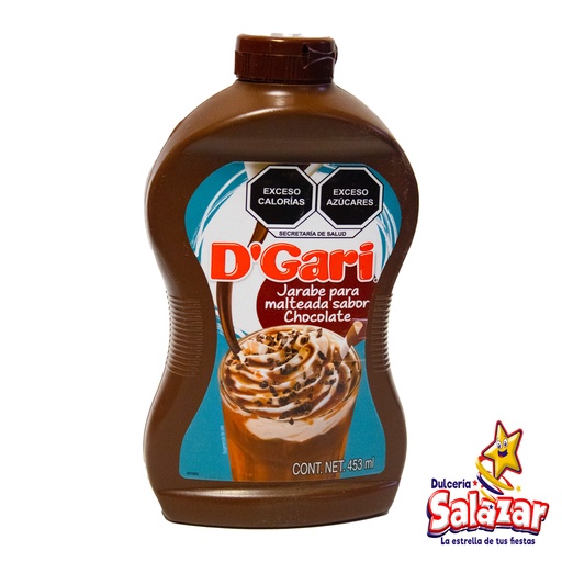 [DGA0011] JARABE CHOCO MALTEADA D'GARI -BOT.453ML- "C/12/1"