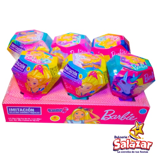[BON0026] JUGUETE SORP BRAZALETE DIAMANTE BARBIE -D.6PZA- "C/12/6"