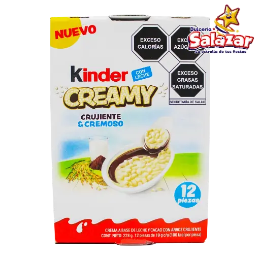 [FER0010] KINDER CREAMY CRUJIENTE -D.228G.- "C/24/12"