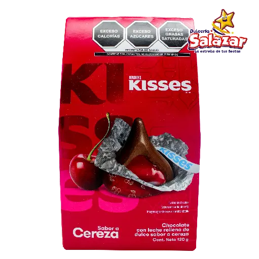 [HER0139] KISSES CEREZA AMERICANA HERSHEYS -D.120G- "C/6/1"