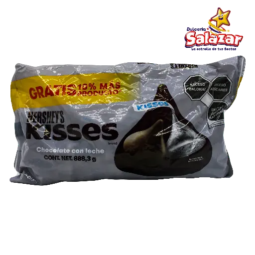[HER0037] KISSES NORMAL PLATEADO HERSHEYS -B.807.5G.- "C/5/1"