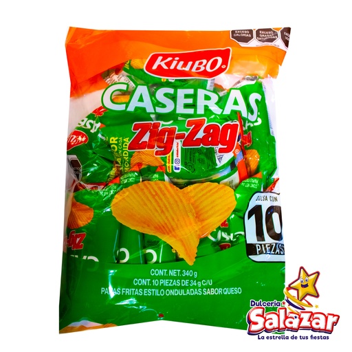 [GON0040] KIUBO PAPAS CASERAS ZIG-ZAG -B.340G- "C/10/10"