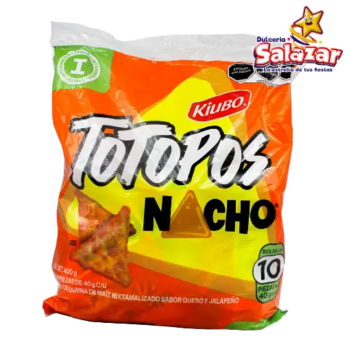 [GON0025] KIUBO TOTOPOS NACHOS -B.400G. "C/8/10"