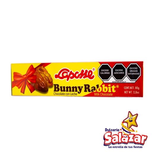 [LAP0040] LAPOSSE CHOCOLATE  BUNNY RABBIT 80GR -D.80G- "C/25/1"