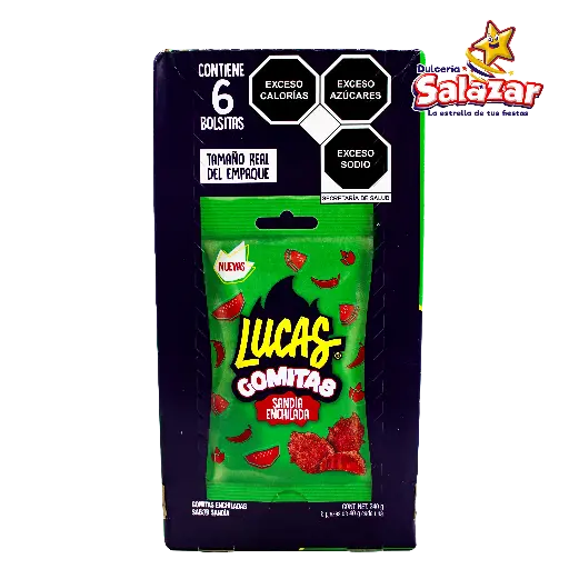 [EFF0225] LUCAS GOMITAS SANDIA ENCHILADA 40GR -D.240G- "C/12/6"