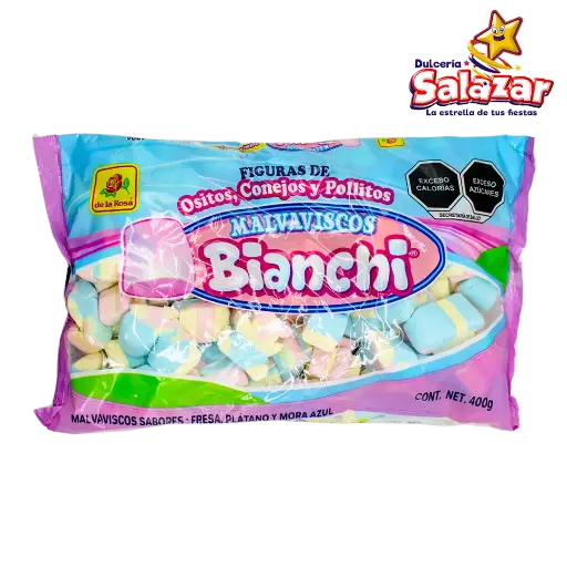 [ROS0370] MALVAVISCO BIANCHI OSITOS, CONEJOS Y POL -B.400G- "C/15/400"