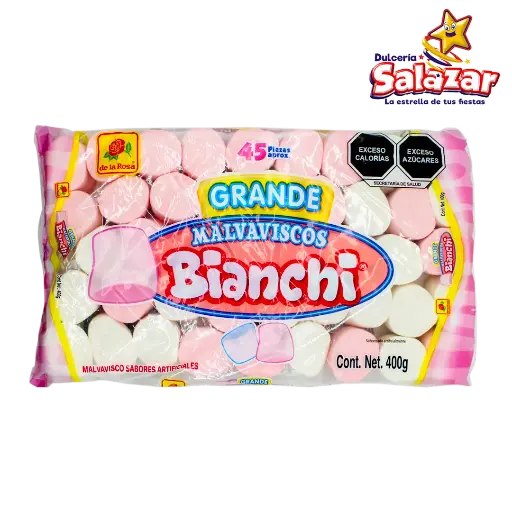 [ROS0004] MALVAVISCO GRANDE  BLANCO/ROSA DLR -B.400G- "C/15/45"