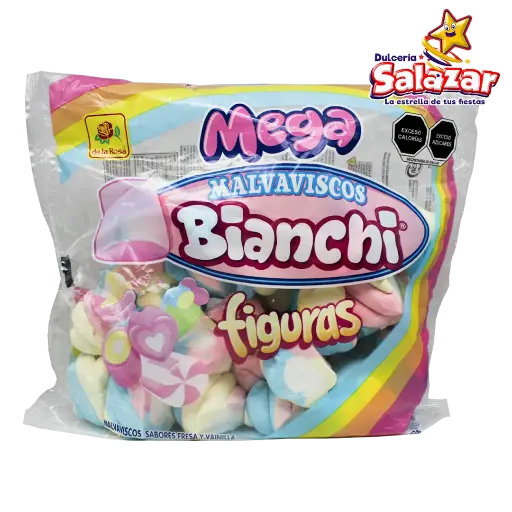 [ROS0444] MALVAVISCO MEGA BIANCHI ENROLLADO DLR -B.840GR- "C/5/30"